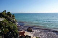 Inne på Zona Arqueológica de Tulum.