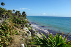 Inne på Zona Arqueológica de Tulum.