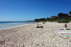 Absolut världsklass. Stranden Playa Las Palmas, Tulum.