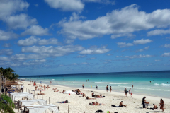 Absolut världsklass. Stranden Playa Las Palmas, Tulum.