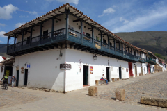 Gatuscen vid Plaza Mayor, Villa de Leyva.