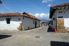 Gatuscen i centrala Villa de Leyva.