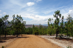 På väg ner till Pozos Azules, Villa de Leyva.