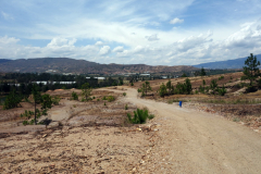 På väg ner till Pozos Azules, Villa de Leyva.