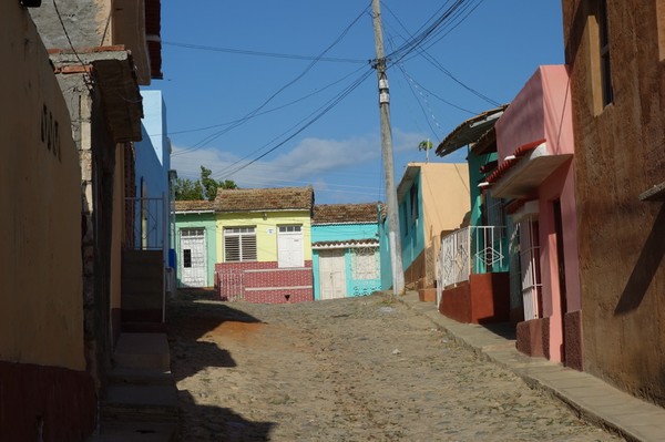 Gamla koloniala gator i centrala Trinidad.