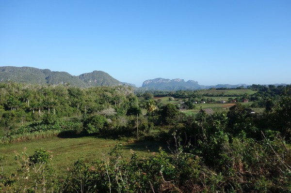 Promenaden upp till Parque Nacional Viñales Visitors Center och Hotel los Jazmines.