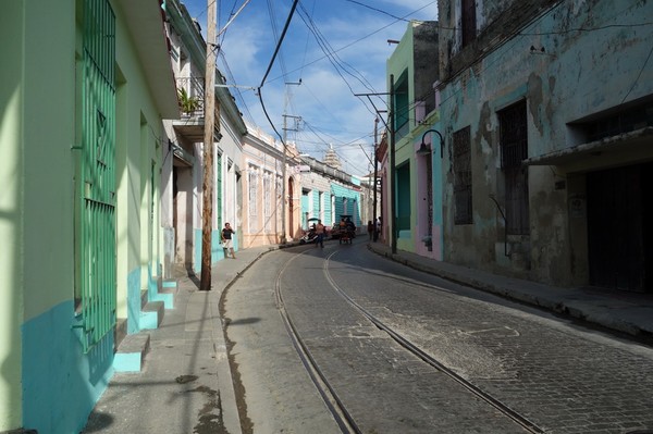 Gatuscen i centrala Camagüey.