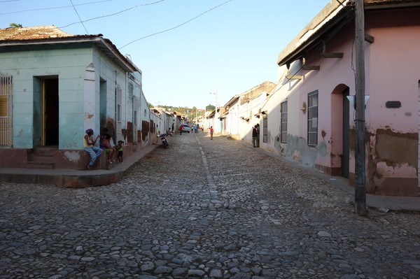 Gamla koloniala gator i centrala Trinidad.