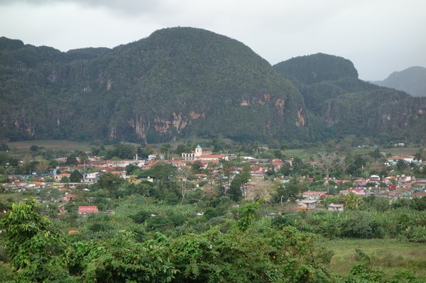 Utsikt från hotell La Ermita, Viñales.