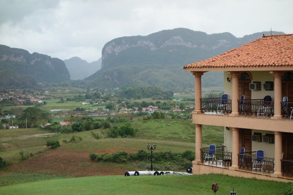 Utsikt från hotell La Ermita, Viñales.