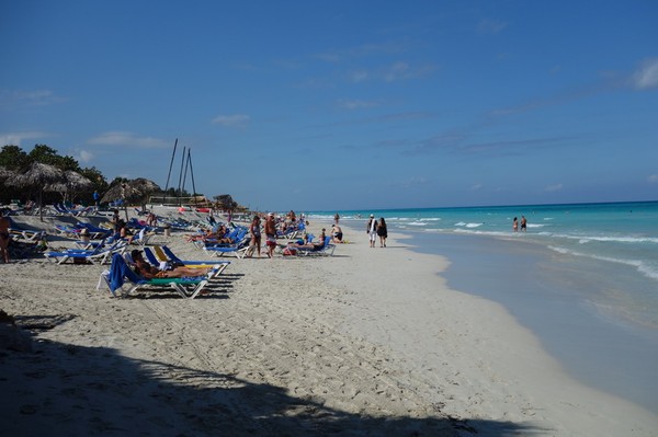 Varaderos vackra strand, östra Varadero.