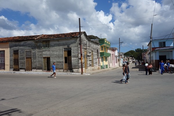 Gatuscen i stadsdelen Regla, Havanna.