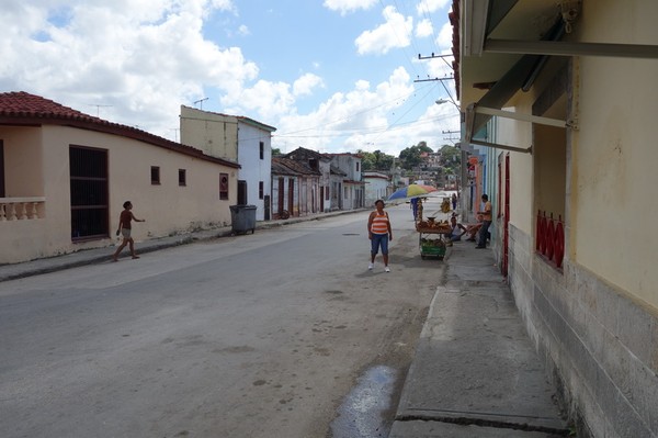 Gatuscen i stadsdelen Regla, Havanna.