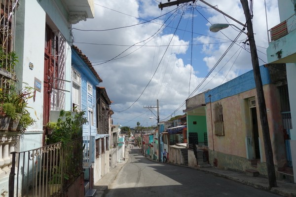 Gatuscen i stadsdelen Regla, Havanna.