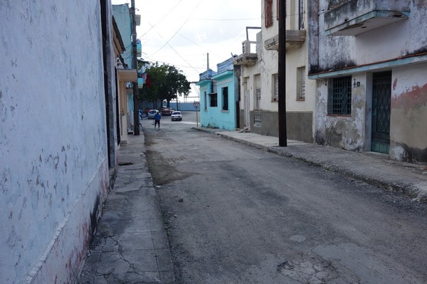 Gatuscen i stadsdelen Regla, Havanna.