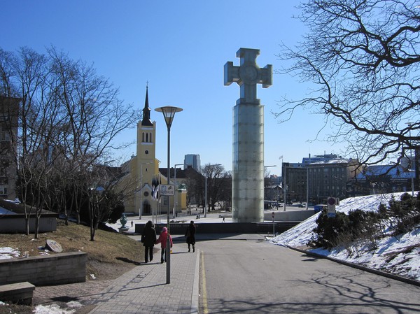 Självständighetssymbol, gamla staden, Tallinn.