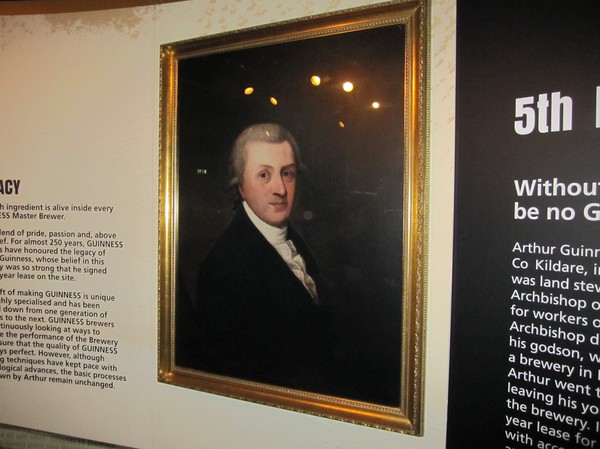 Arthur Guinness, inne i Guiness Storehouse, Dublin, Irland.