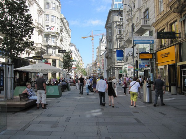 Kärntner strasse i Wien.