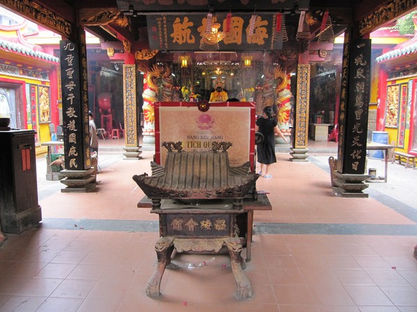 Inuti Quan Am pagoda, Cholon.