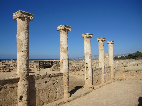Vackra pelare, Pafos archeological site.