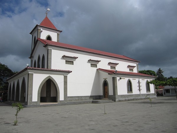 The Church of San Antonio de Motael i centrala Dili. Den äldsta kyrkan i Timor-Leste.