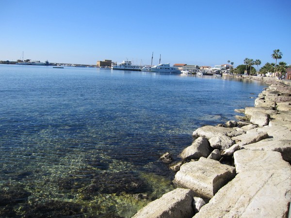 Strandpromenaden i Pafos, Cypern.