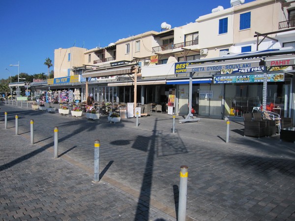 Strandpromenaden i Pafos, Cypern.