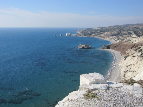 Aphrodite's Rock på Cyperns sydkust.