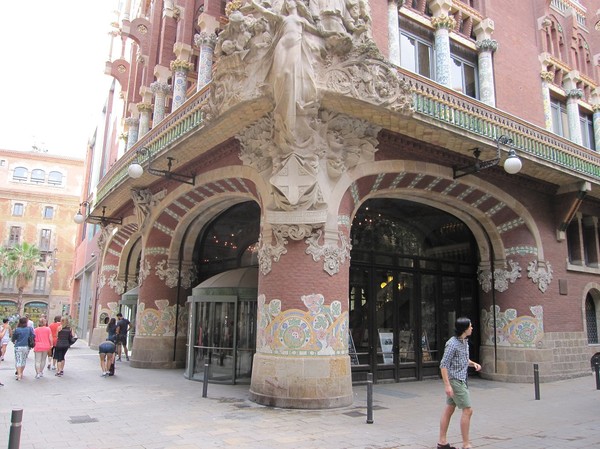 Palau de la Musica Catalana, La Ribera, Barcelona.