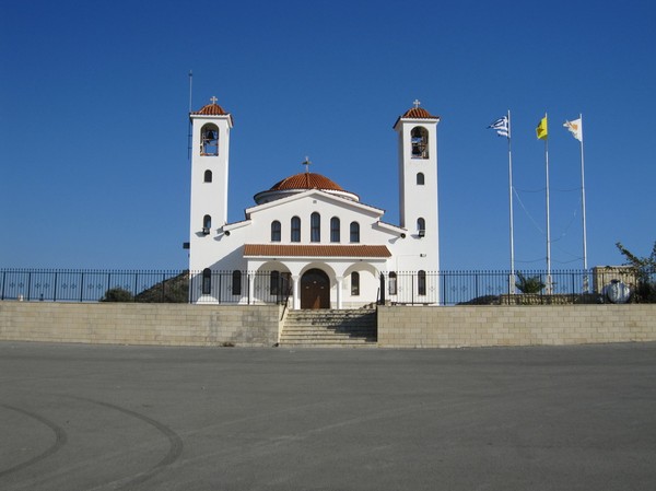 Bysantinsk kyrka längs Cyperns sydkust.