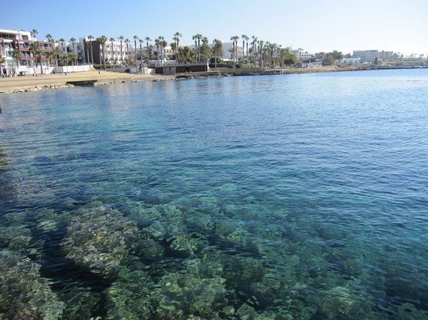 Strandpromenaden i Pafos, Cypern.