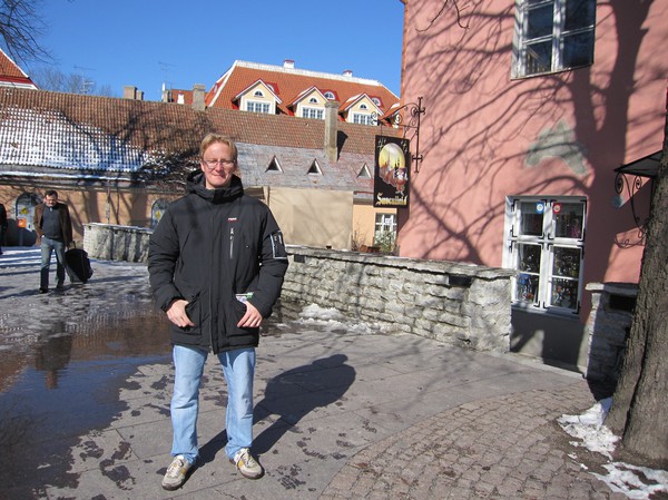 Stefan vid utsiktsplatsen, Toompea (domberget), gamla staden i Tallinn.