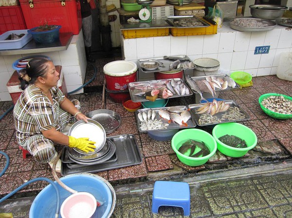 Ben Thanh market, Saigon.