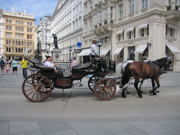 Turister på sightseeing, Graben, Wien.