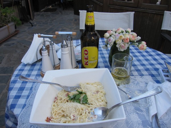 Kyra Frosini Tavern, platsen för min första lunch på Cypern, Pafos.