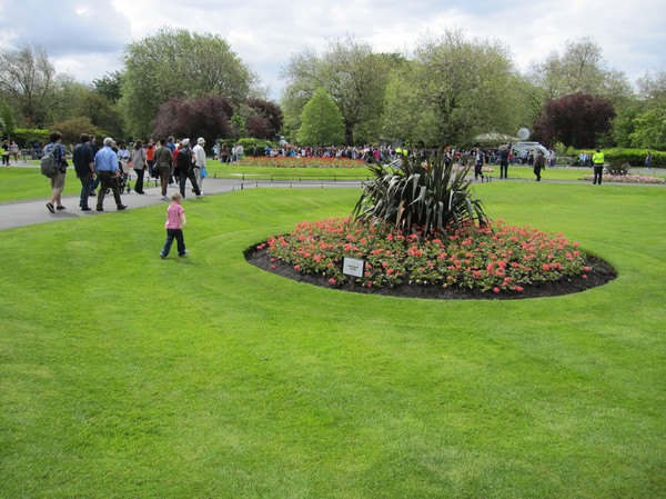 Fina St. Stephen's Green, Dublin, Irland.