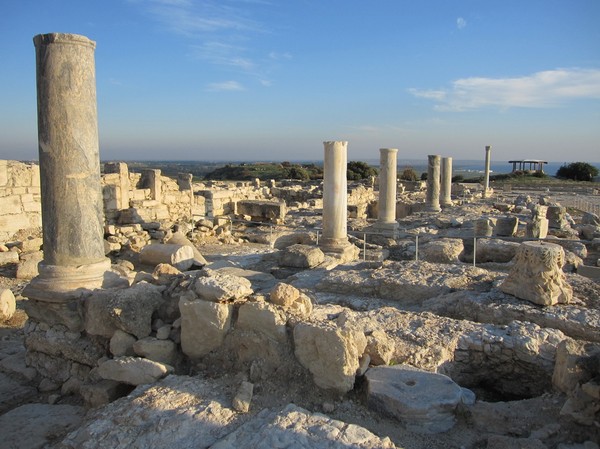 Det antika Kourion, Cyperns sydkust.