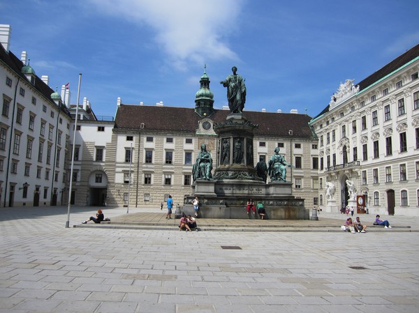 Monumentet av kejsare Franz, In Der Burg, Wien.