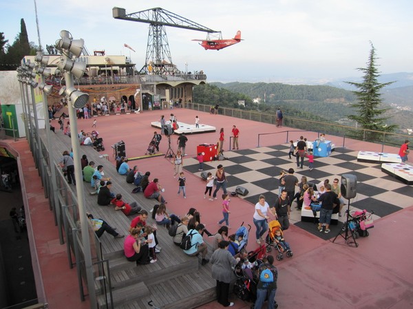 Nöjesfältet uppe på Tibidabo, Barcelona.