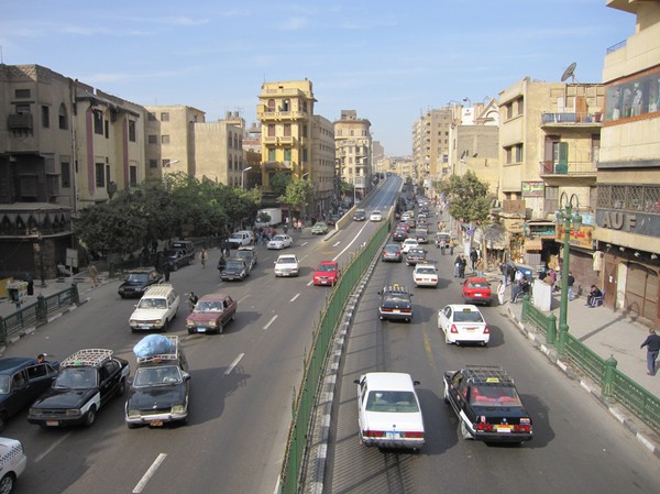 Trafiken i Kairo är grym!