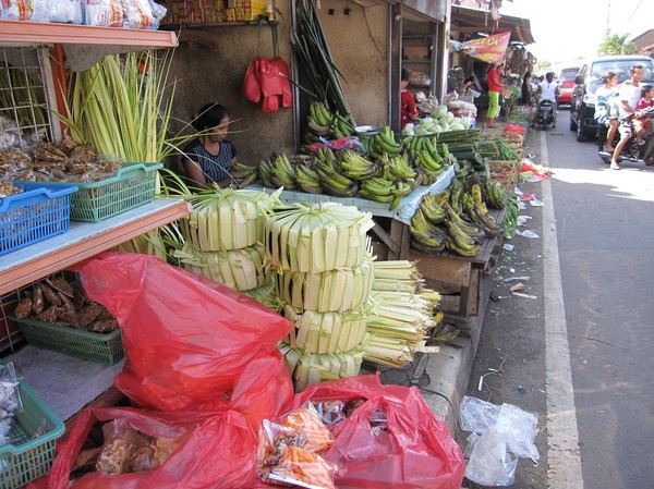 Marknaden Jimbaran beach, Bali.