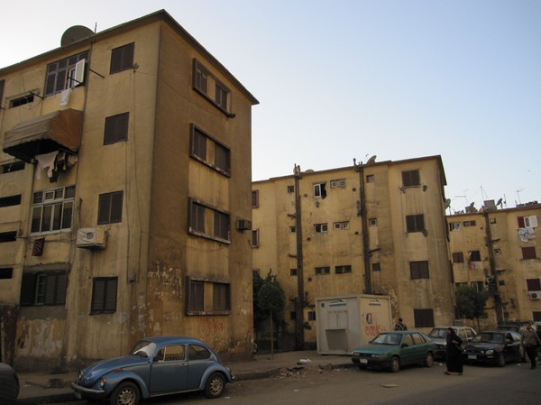 Bostadshus i centrala Kairo.