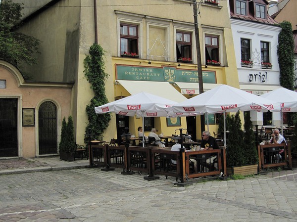 Centrum i judiska kvarteret, Kazimierz, Krakow.