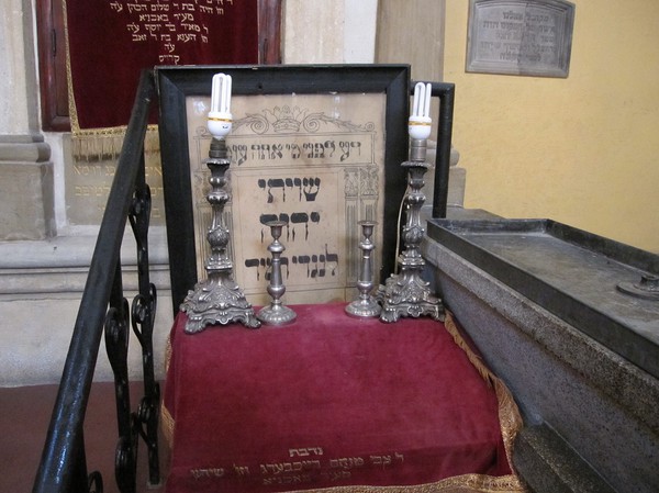 Inuti Remuh synagogue, judiska kvarteret, Kazimierz, Krakow.