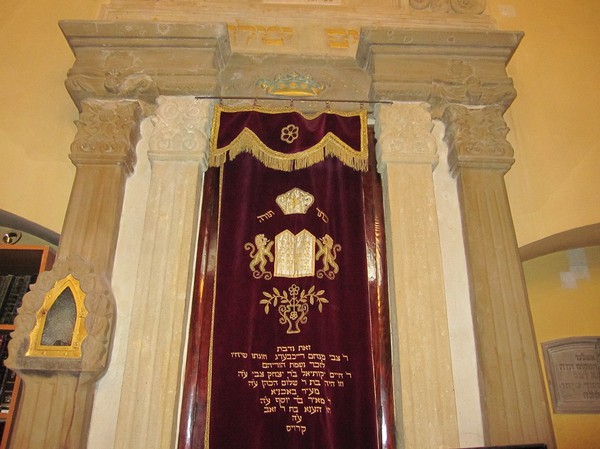 Inuti Remuh synagogue, judiska kvarteret, Kazimierz, Krakow.
