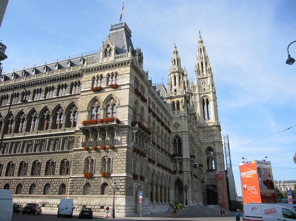 Rathaus (rådhuset), Wien.