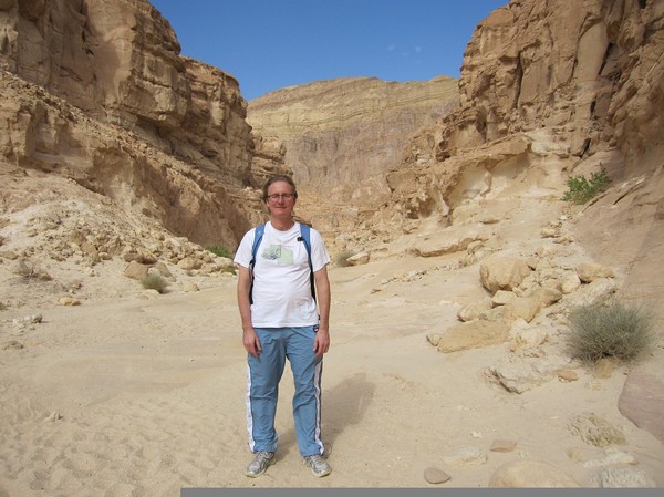 Stefan i Coloured Canyon, Sinai.