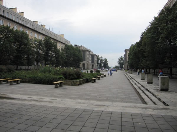 Plac Centralny, även kallad Lenin square, Nowa Huta, Krakow.