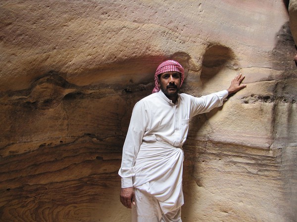 Safariguiden i Coloured Canyon, Sinai.