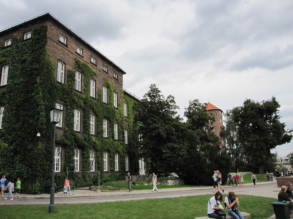 Uppe i Wawel Royal Castle, Krakow.